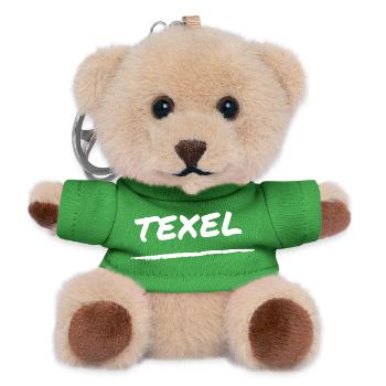 Texel Schriftzug - Teddy Schlüsselanhänger - Grün - Vorne