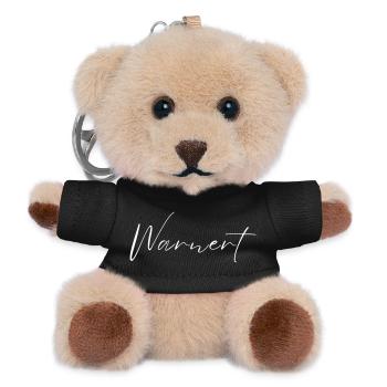 Warnert Name T-Shirt Geschenk Für Männer - Teddy Schlüsselanhänger - Schwarz - Vorne