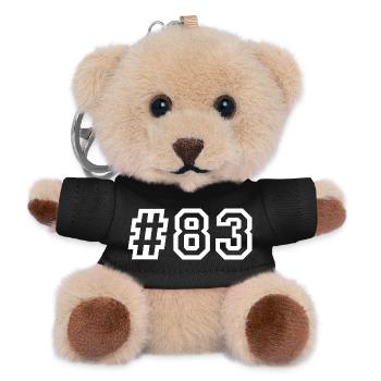 1983 Hashtag - Teddy Keyring - black - Front