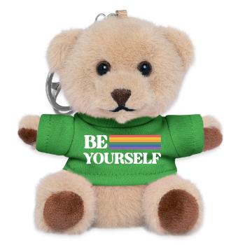LGBT Pride Month - Be Yourself - Teddy Keyring - green - Front