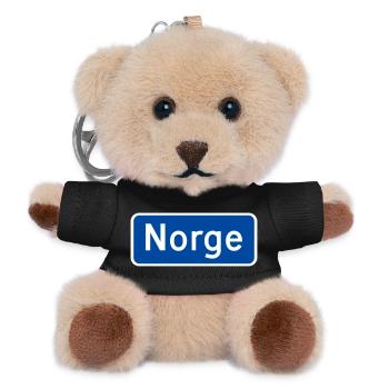Norwegen - Teddy Schlüsselanhänger - Schwarz - Vorne