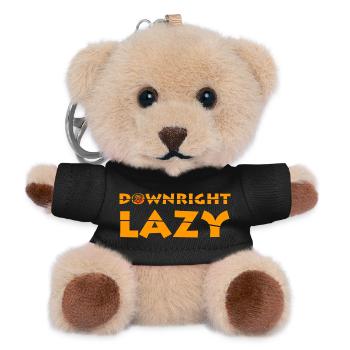 Downright Lazy  - Teddy Keyring - black - Front