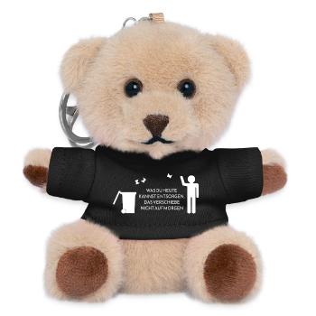 entsorgen - Teddy Schlüsselanhänger - Schwarz - Vorne