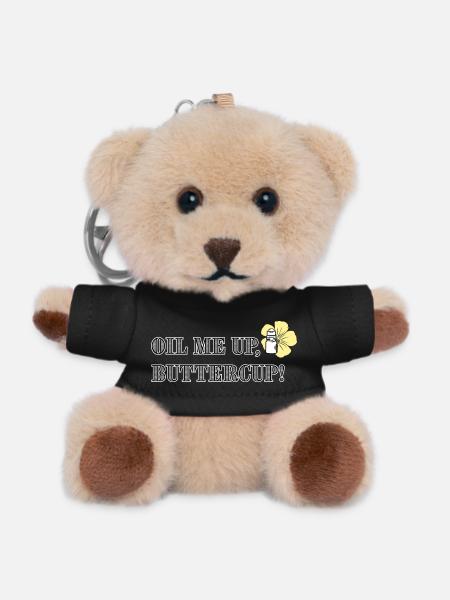 Huilez-moi, bouton d’or ! - Porte-clés ourson - noir