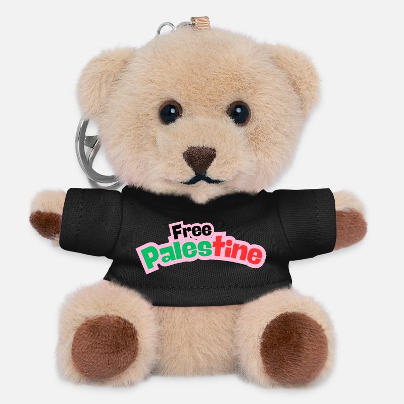 Palestine Design - Teddy Keyring - black