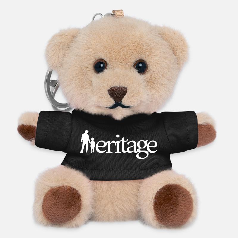 INHERITANCE! (family, dad, mom, children) - Teddy Keyring - black