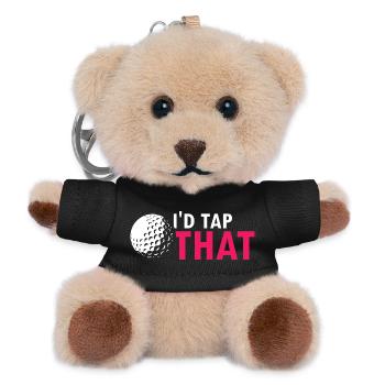 I'd Tap That Funny Golf Humor Joke Saying - Teddy Schlüsselanhänger - Schwarz - Vorne