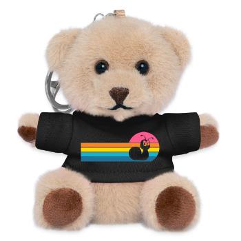 snail - Teddy Keyring - black - Front