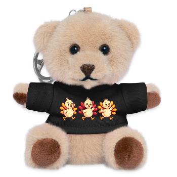 Thanksgiving Truthahn Baby - Teddy Schlüsselanhänger - Schwarz - Vorne