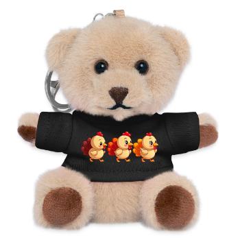 Thanksgiving Truthahn Baby - Teddy Schlüsselanhänger - Schwarz - Vorne