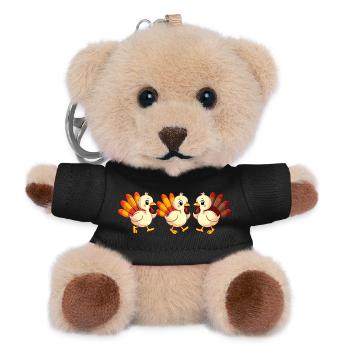 Thanksgiving Truthahn Baby - Teddy Schlüsselanhänger - Schwarz - Vorne