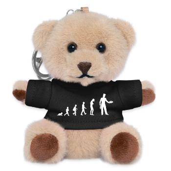 Evolution to baker - Teddy Keyring - black - Front