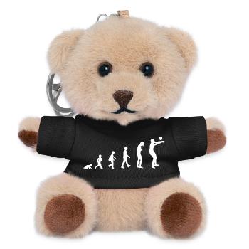 Entwicklung zum Volleyballer / Volleyball Sport - Teddy Schlüsselanhänger - Schwarz - Vorne