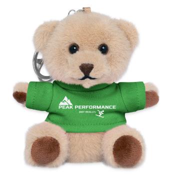 Performance optimale - Pas vraiment | Humour de ski - Porte-clés ourson - vert - Devant