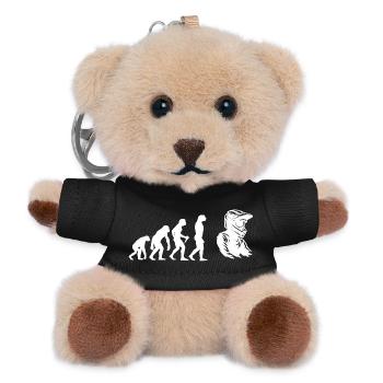 Motocross Illustration für Motocross - Teddy Schlüsselanhänger - Schwarz - Vorne