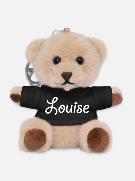Louise - Teddy Keyring - black