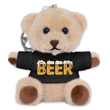Beer - Teddy Keyring - black - Front