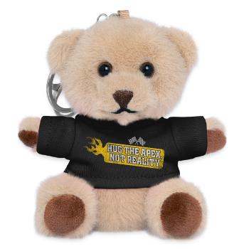 Umarme den Apex, nicht die Realität - Teddy Schlüsselanhänger - Schwarz - Vorne