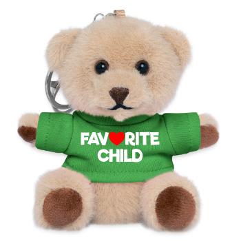 Favorite child - Teddy Keyring - green - Front