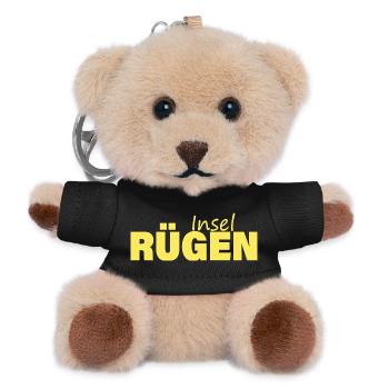 Island of Rügen - Teddy Keyring - black - Front