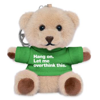 Hang On: Overthink This - Porte-clés ourson - vert - Devant