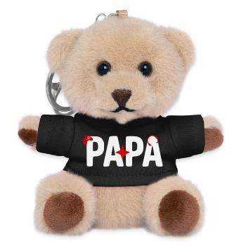 Dad Gamer with Controller - Teddy Keyring - black - Front