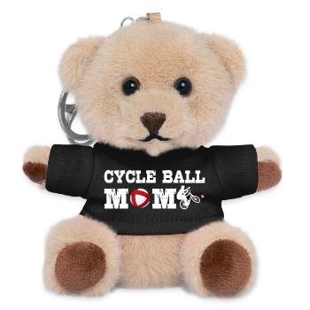 Radball, Radballer, Hallenradsport, Mom, Cycleball - Teddy Schlüsselanhänger - Schwarz - Vorne