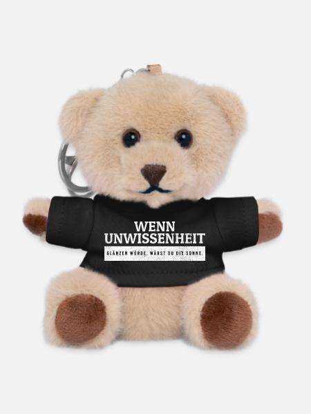 SARKASMUS - Wenn Unwissenheit glänzen würde - Teddy Schlüsselanhänger - Schwarz