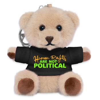 Human Rights Are Not Political Menschenrechte Logo - Teddy Keyring - black - Front