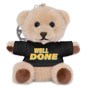 WELL DONE - Teddy Schlüsselanhänger - Schwarz - Vorne