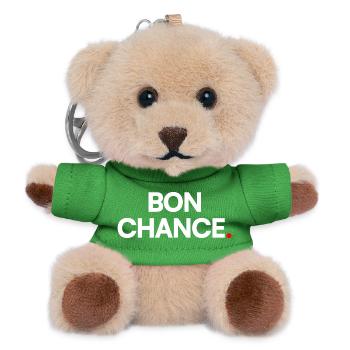GOOD LUCK | Minimalist humor expression - Teddy Keyring - green - Front