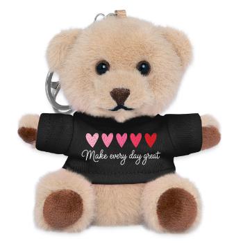 Make Every Day Great Hearts Teacher Shirt - Teddy Keyring - black - Front