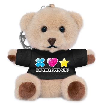 BLY - Iconic Symbols - Grunge - Teddy Keyring - black - Front