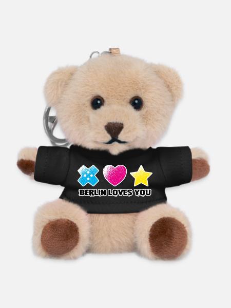 BLY - Iconic Symbols - Grunge - Teddy Keyring - black