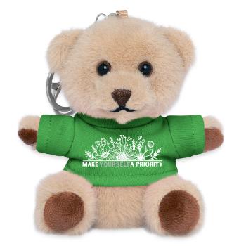 Priorité du Mandala des Fleurs pour vous - Porte-clés ourson - vert - Devant