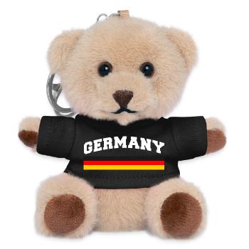 Germany Flagge Deutschland - Teddy Schlüsselanhänger - Schwarz - Vorne