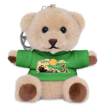 Little hooded man goes on an adventure - Teddy Keyring - green - Front