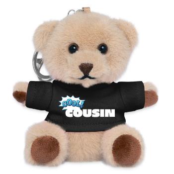 Cool Cousin Statement Design for Cousin - Teddy Keyring - black - Front