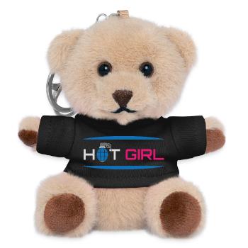Heiße sexy Girl Power - Teddy Schlüsselanhänger - Schwarz - Vorne