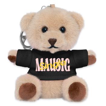 Single Mouse Girlfriend - Teddy Keyring - black - Front