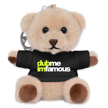 DUB ME I'M FAMOUS - Teddy Schlüsselanhänger - Schwarz - Vorne