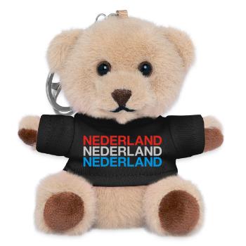 NIEDERLANDE Nederland Netherlands Holland - Teddy Schlüsselanhänger - Schwarz - Vorne