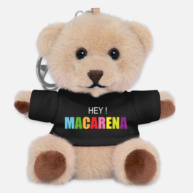 hey Macarena - Teddy Schlüsselanhänger - Schwarz