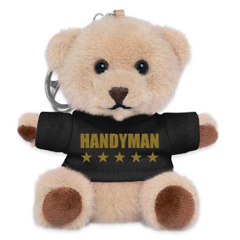 Heimwerker - Teddy Schlüsselanhänger - Schwarz - Vorne