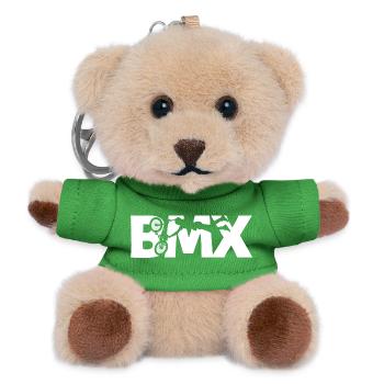 T-shirt BMX Freestyle pour enfants et riders - Porte-clés ourson - vert - Devant