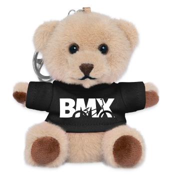 BMX Rider Shirt für Kinder & Biker - Teddy Schlüsselanhänger - Schwarz - Vorne