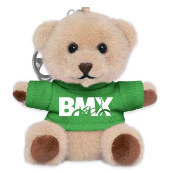 Chemise BMX Rider pour enfants et motards - Porte-clés ourson - vert - Devant