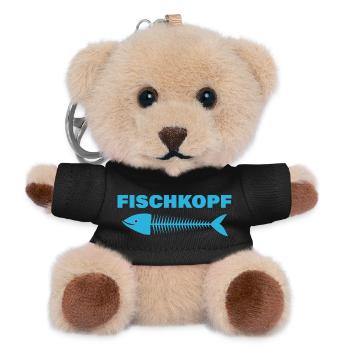 FISCHKOPF - Teddy Schlüsselanhänger - Schwarz - Vorne