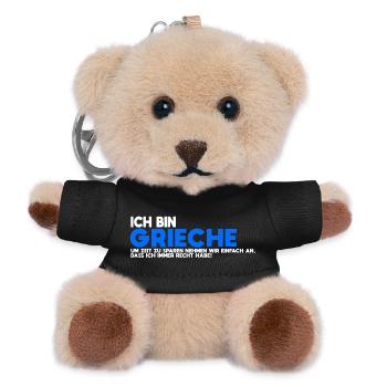 I'm Greek – Always Right Shirt - Teddy Keyring - black - Front