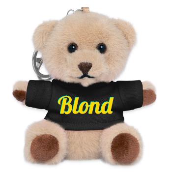 BLOND - Porte-clés ourson - noir - Devant